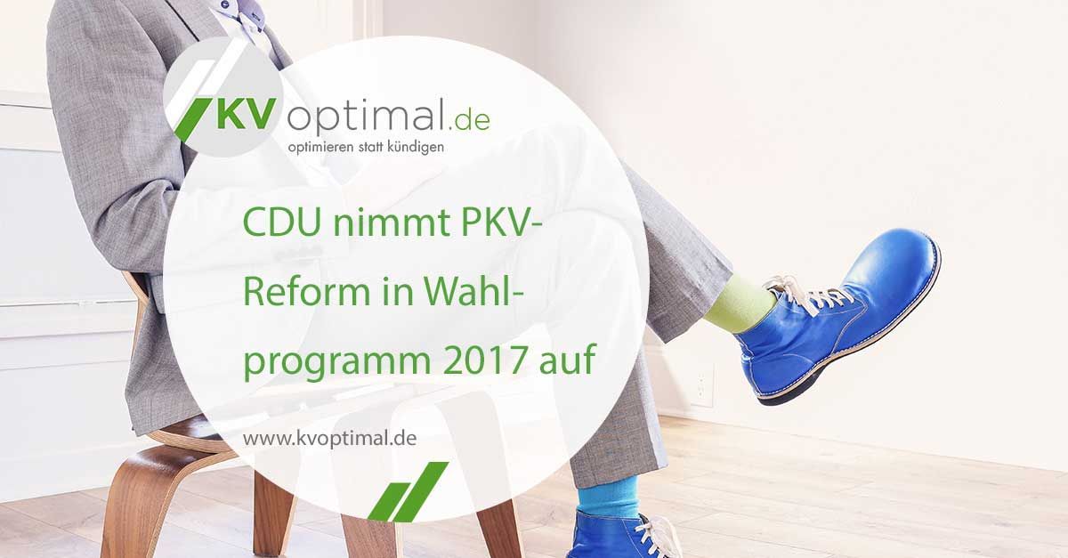 CDU nimmt PKV-Reform in Wahlprogramm auf