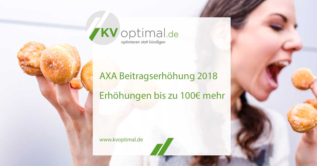 AXA Beitragserhöhung 2018 - Erhöhung bis zu 100€ mehr