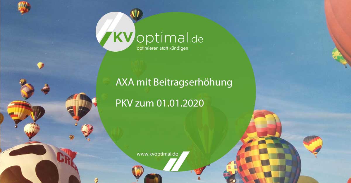 AXA mit Beitragserhöhung PKV zum 01.01.2020