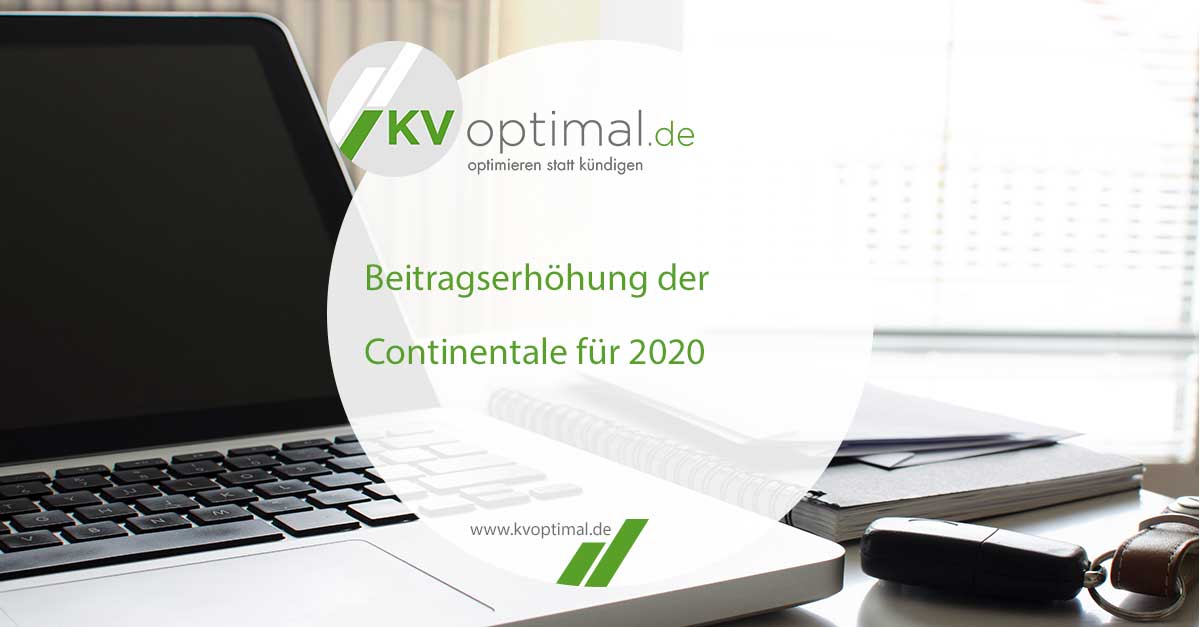 Beitragserhöhung der Continentale für 2020