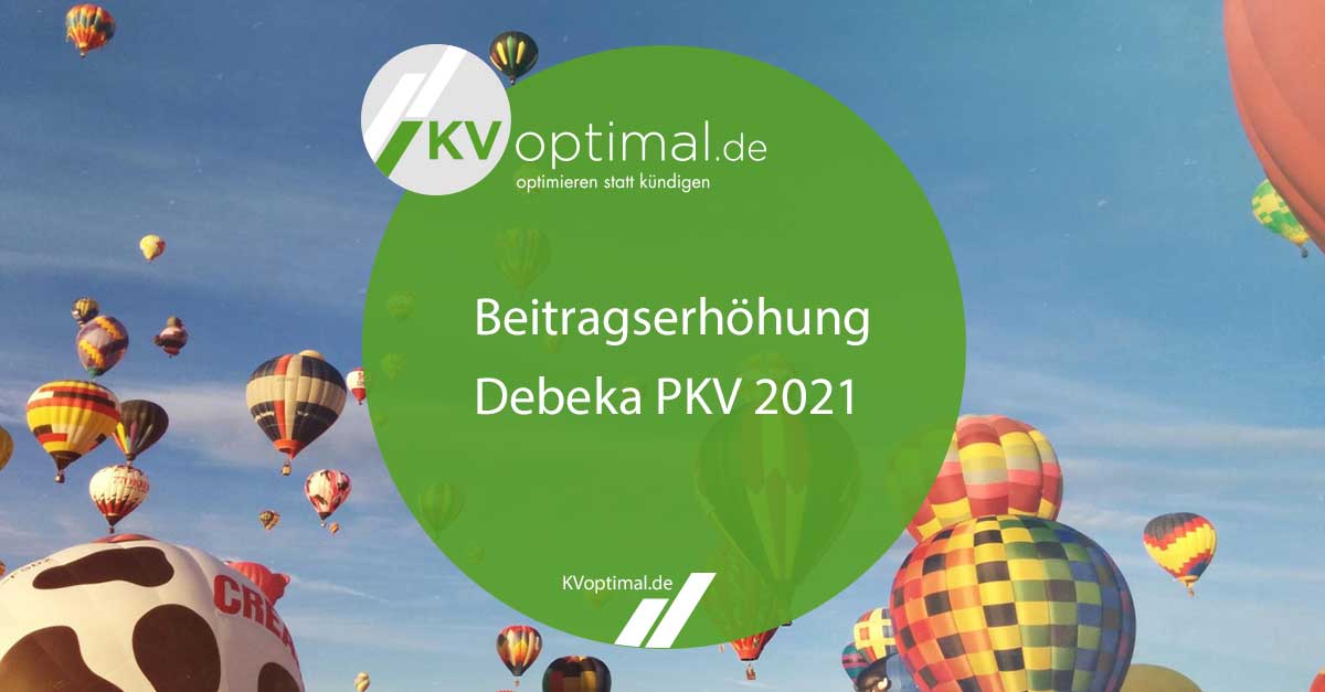 Beitragserhöhung Debeka PKV 2021