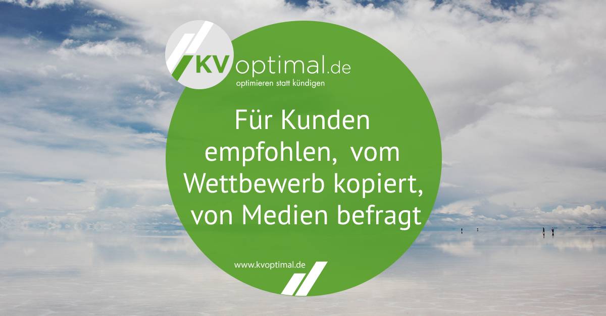 KVoptimal.de: Für Kunden empfohlen, vom Wettbewerb kopiert, von Medien befragt